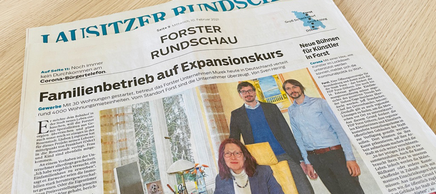 Lausitzer Rundschau berichtet über die MUREK Group